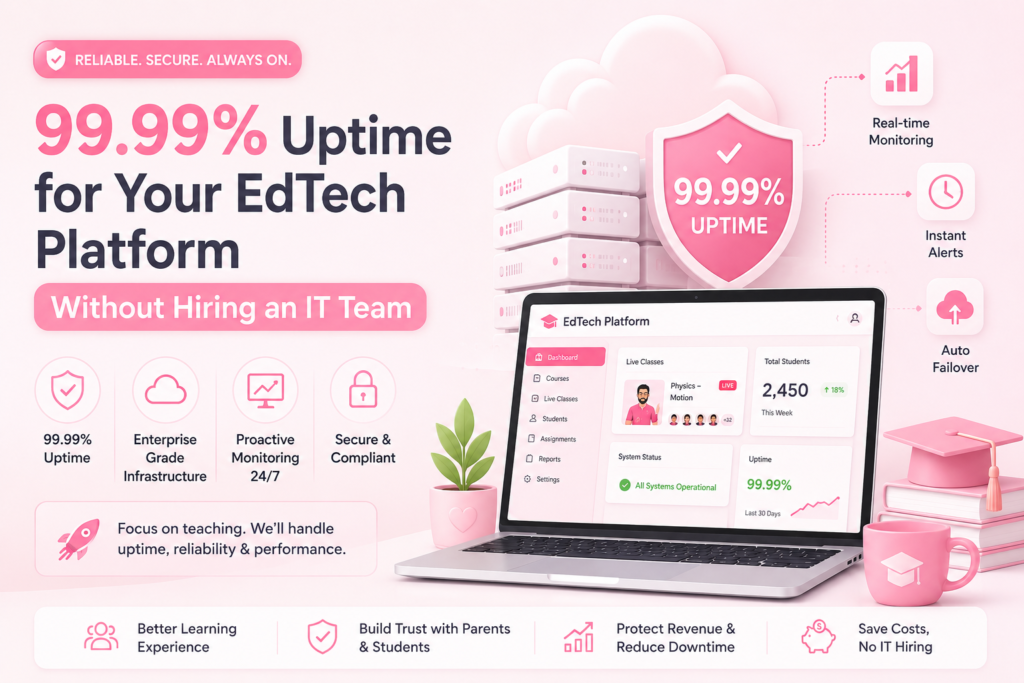 How to Get 99.99% Uptime for Your EdTech Platform Without Hiring an IT Team